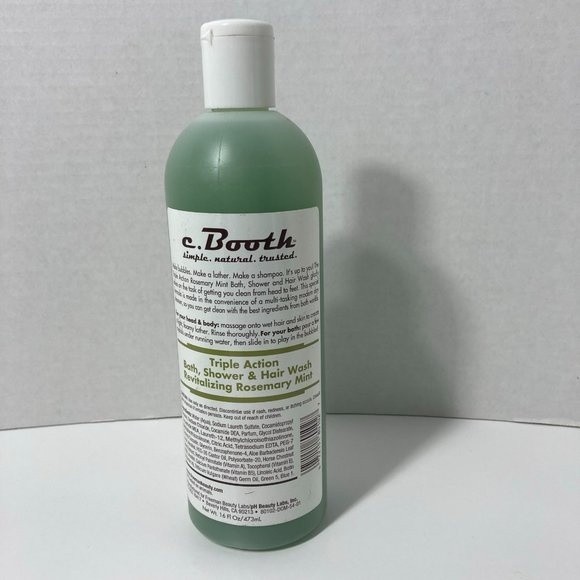 c. Booth Triple Action Rosemary Mint Wash - Picture 1 of 10